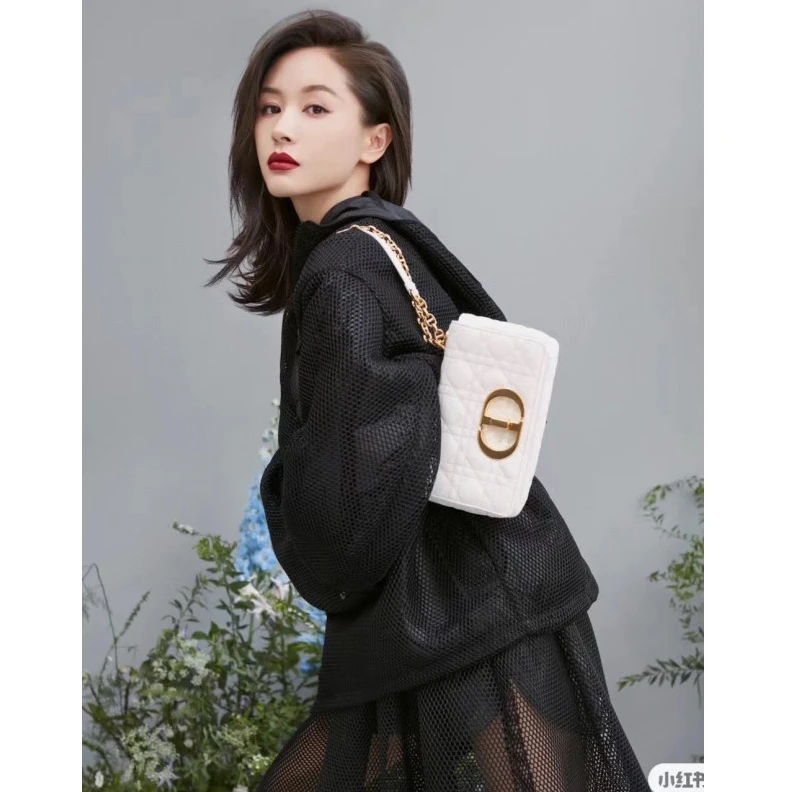 Replica valentino bags 20 x 12 x Dior Small Caro Bag White Supple Cannage Calfskin
