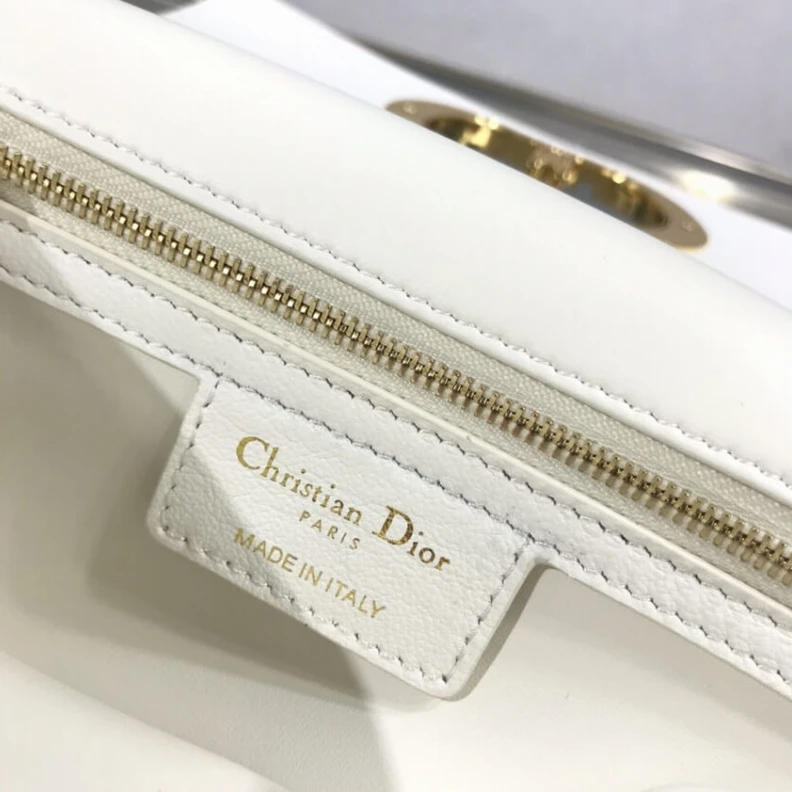 Replica valentino bags 20 x 12 x Dior Small Caro Bag White Supple Cannage Calfskin