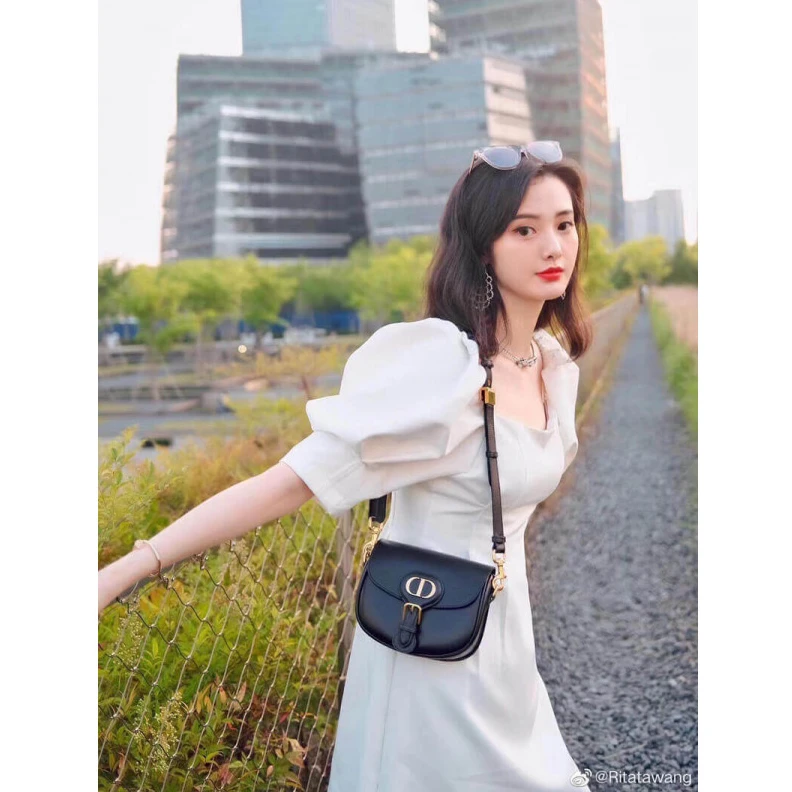 Replica valentino bags 'Christia Dior Small Dior Bobby Bag Black Box Calfskin