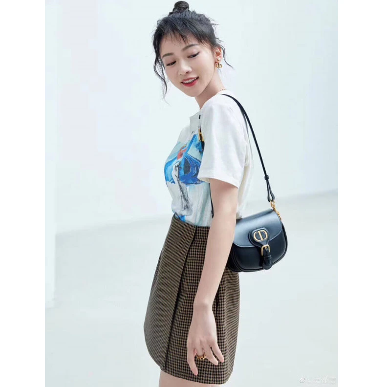 Replica valentino bags 'Christia Dior Small Dior Bobby Bag Black Box Calfskin