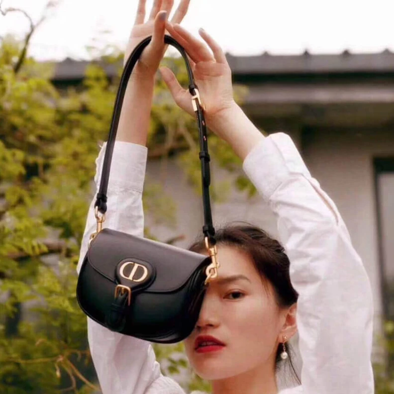 Replica valentino bags 'Christia Dior Small Dior Bobby Bag Black Box Calfskin