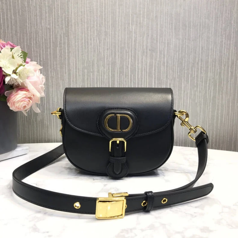 Replica valentino bags 'Christia Dior Small Dior Bobby Bag Black Box Calfskin