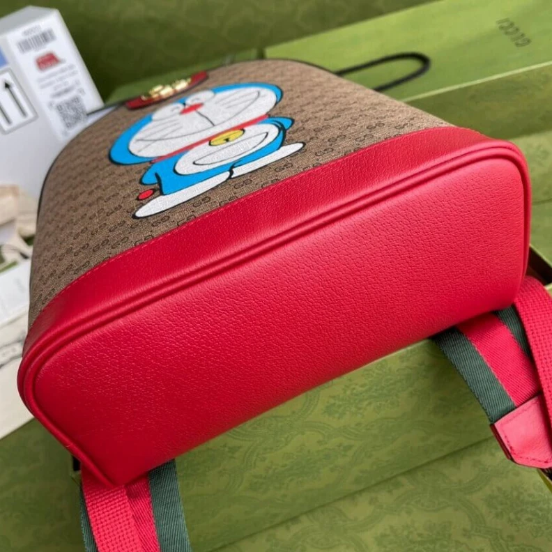 Lv belts replica Cherry re Doraemon x Gucci Backpack