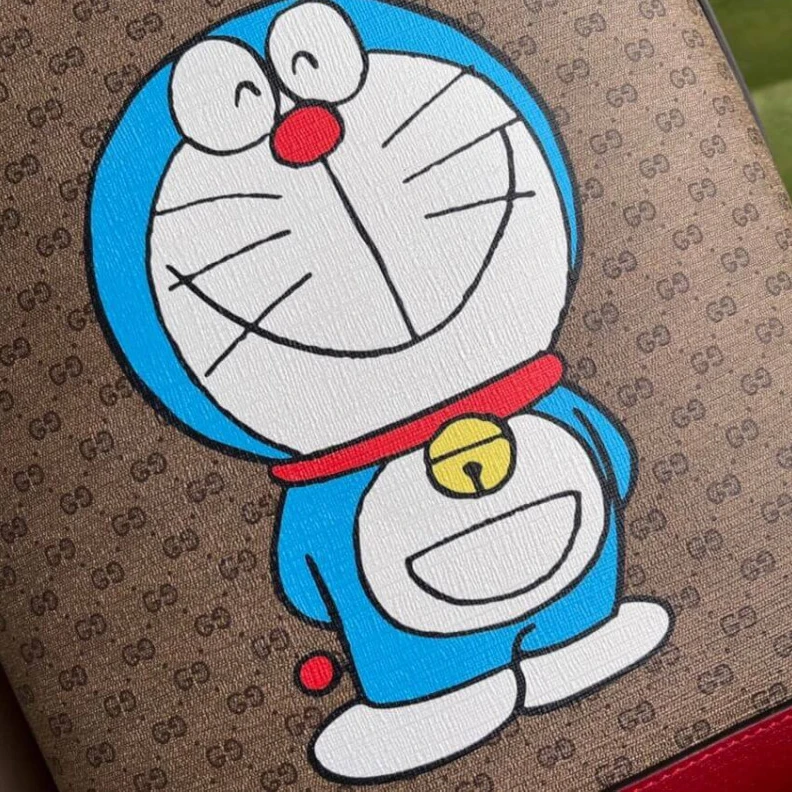 Lv belts replica Cherry re Doraemon x Gucci Backpack