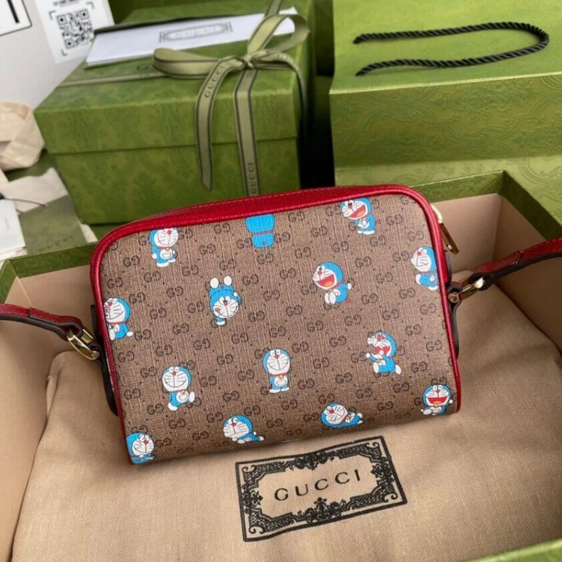 Replica bags 17.5 x 12 Doraemon x Gucci Mini Bag