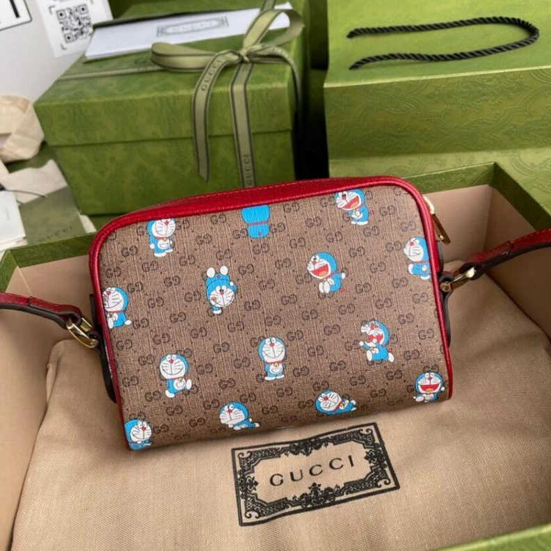 Replica bags 17.5 x 12 Doraemon x Gucci Mini Bag
