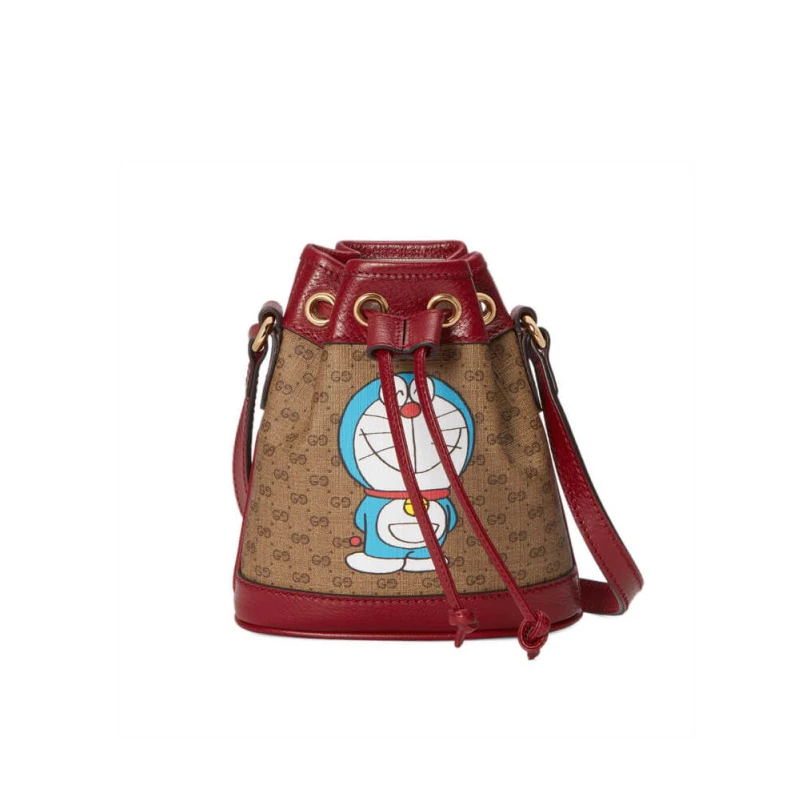 Beige ebo Doraemon x Gucci Mini Bucket Bag