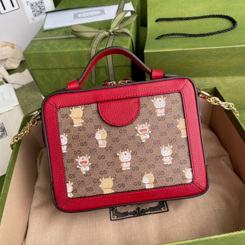 Louis vuitton locations 18.5 x 15 Doraemon x Gucci Mini Shoulder Bag