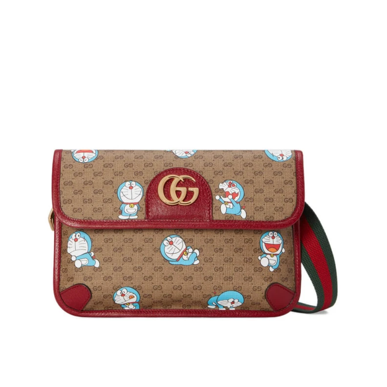 Strap len Doraemon x Gucci Small Belt Bag