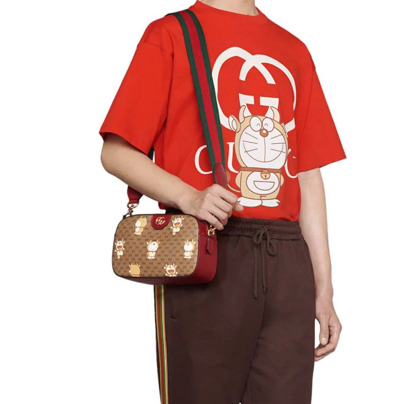 Replica bags Interior Doraemon x Gucci Small Shoulder Bag