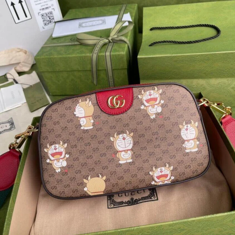 Replica bags Interior Doraemon x Gucci Small Shoulder Bag