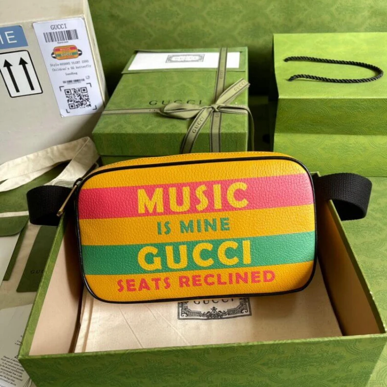 Lv belts replica Adjustabl Gucci 100 Belt Bag In Yellow Leather