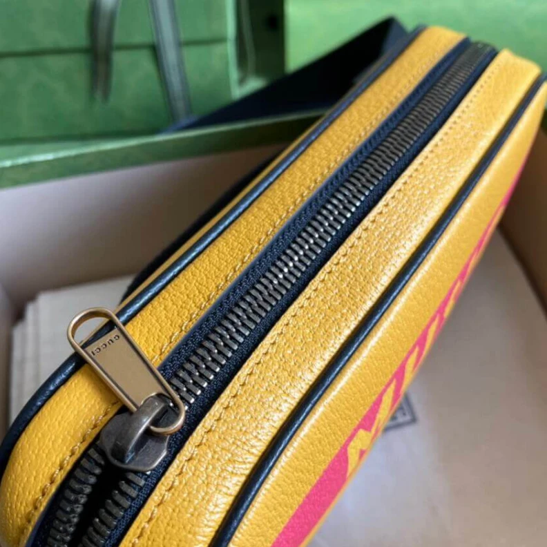 Lv belts replica Adjustabl Gucci 100 Belt Bag In Yellow Leather