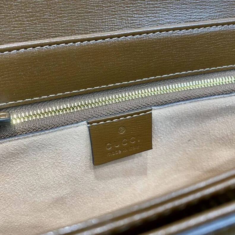 Replica bags Each bag Gucci 1955 Horsebit Brown GG Supreme Canvas Shoulder Bag