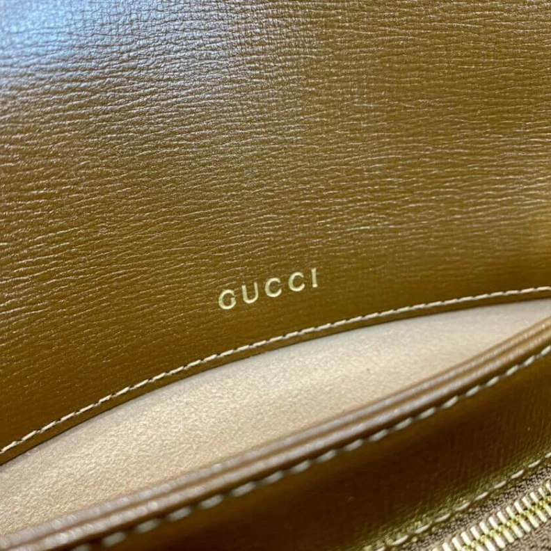 Replica bags Each bag Gucci 1955 Horsebit Brown GG Supreme Canvas Shoulder Bag