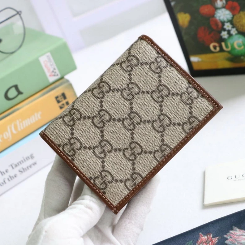 Replica bags lv Closed: 4 Gucci 1955 Horsebit GG Canvas Card Case Wallet