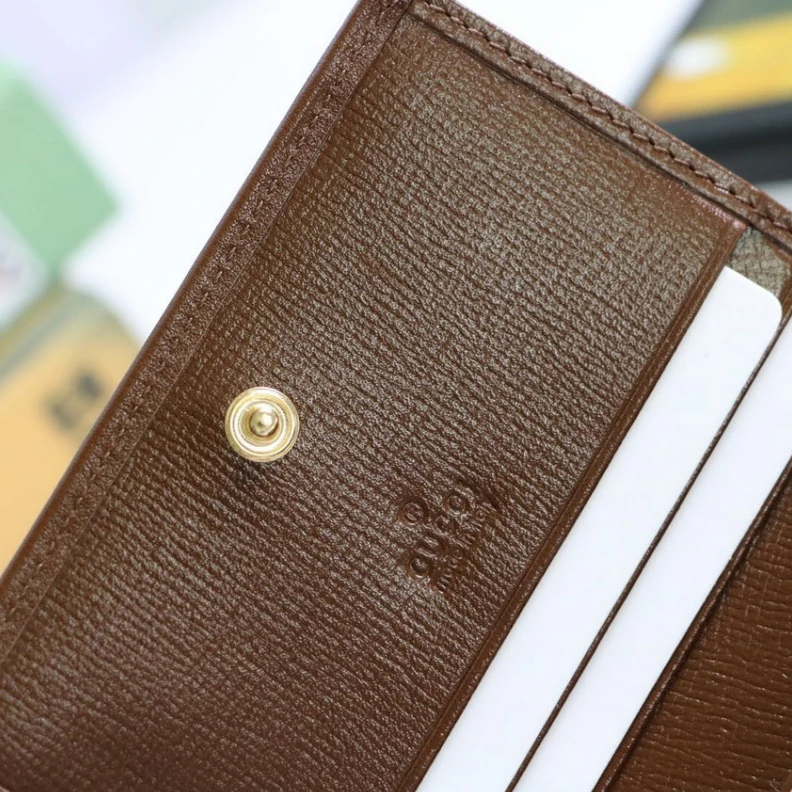 Replica bags lv Closed: 4 Gucci 1955 Horsebit GG Canvas Card Case Wallet