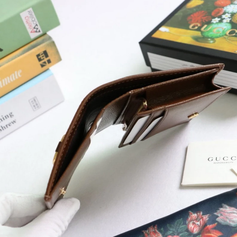 Replica bags lv Closed: 4 Gucci 1955 Horsebit GG Canvas Card Case Wallet