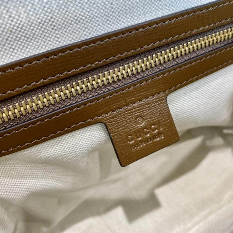 Replica bag 25 x 24 x Gucci 1955 Horsebit mall Top Handle Bag In Brown GG Supreme Canvas