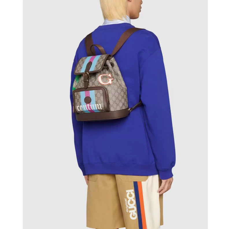 Louis vuitton locations Outside: Gucci Backpack with Interlocking G