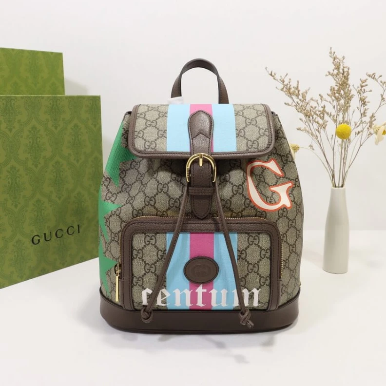 Louis vuitton locations Outside: Gucci Backpack with Interlocking G