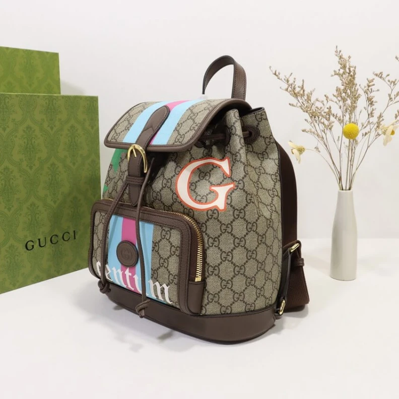 Louis vuitton locations Outside: Gucci Backpack with Interlocking G