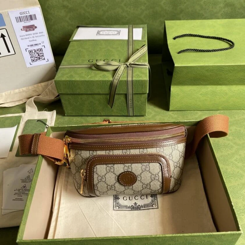 Replica bags lv Inside: f Gucci Belt Bag with Interlocking G in Brown GG Supreme