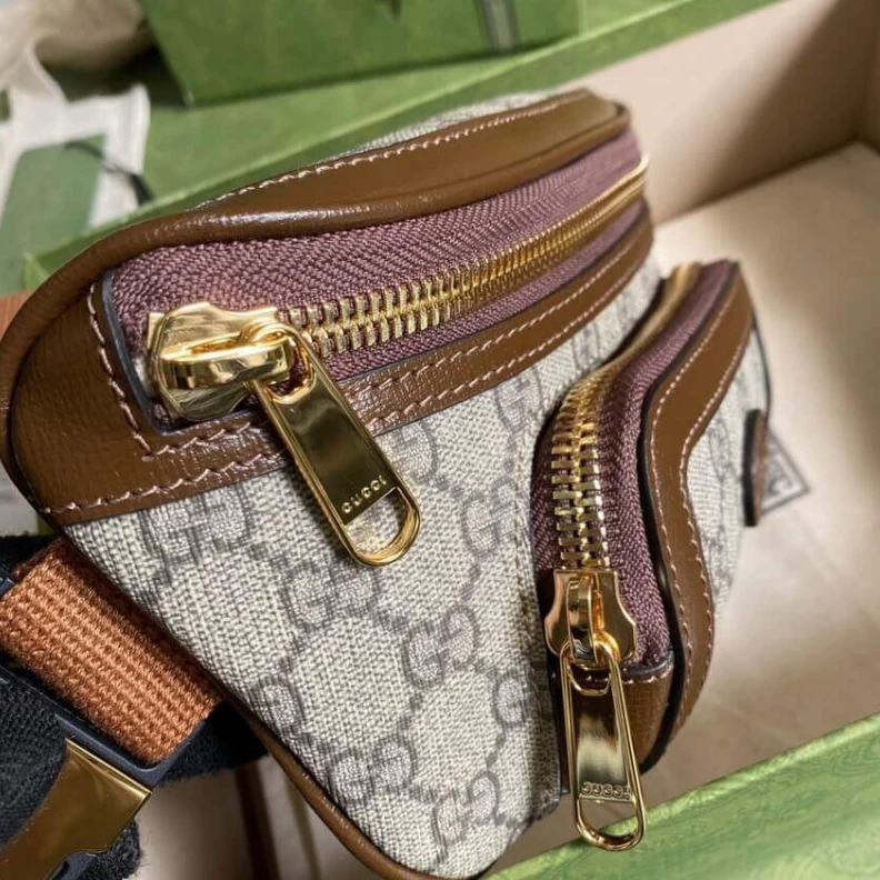 Replica bags lv Inside: f Gucci Belt Bag with Interlocking G in Brown GG Supreme