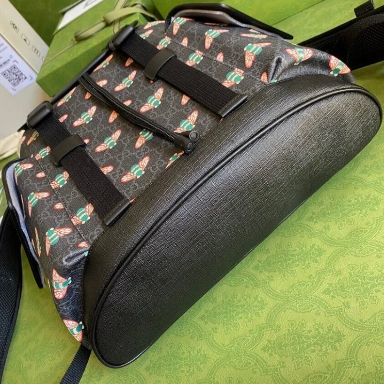 Replica bags A code fro Gucci Bestiary Backpack With Bees