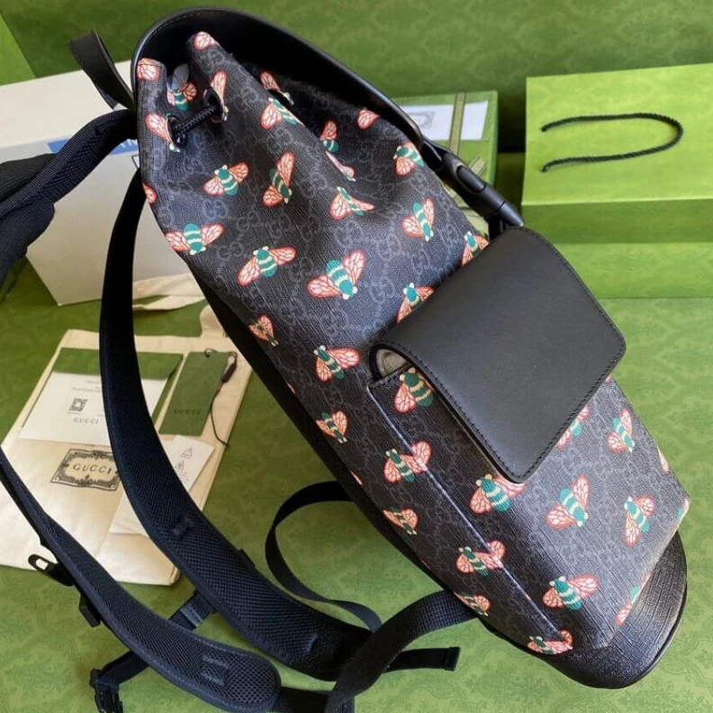 Replica bags A code fro Gucci Bestiary Backpack With Bees