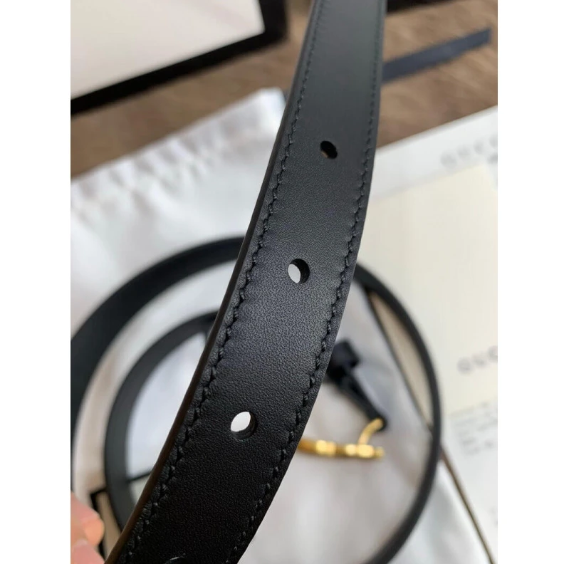 Louis vuitton locations 2cm width Gucci Black Leather 20mm Belt With Double G Buckle