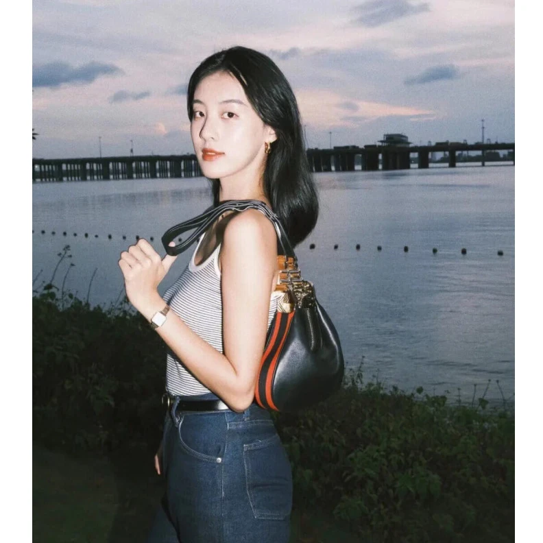 Kitlife ru Detachabl Gucci Black Leather Attache Small Shoulder Bag