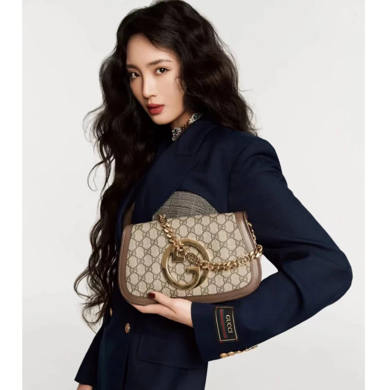 Replica bag Interlock Gucci Blondie GG Supreme Shoulder Bag