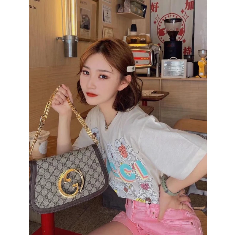 Replica bag Interlock Gucci Blondie GG Supreme Shoulder Bag