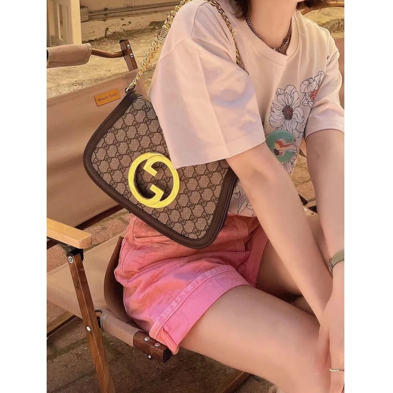 Replica bag Interlock Gucci Blondie GG Supreme Shoulder Bag