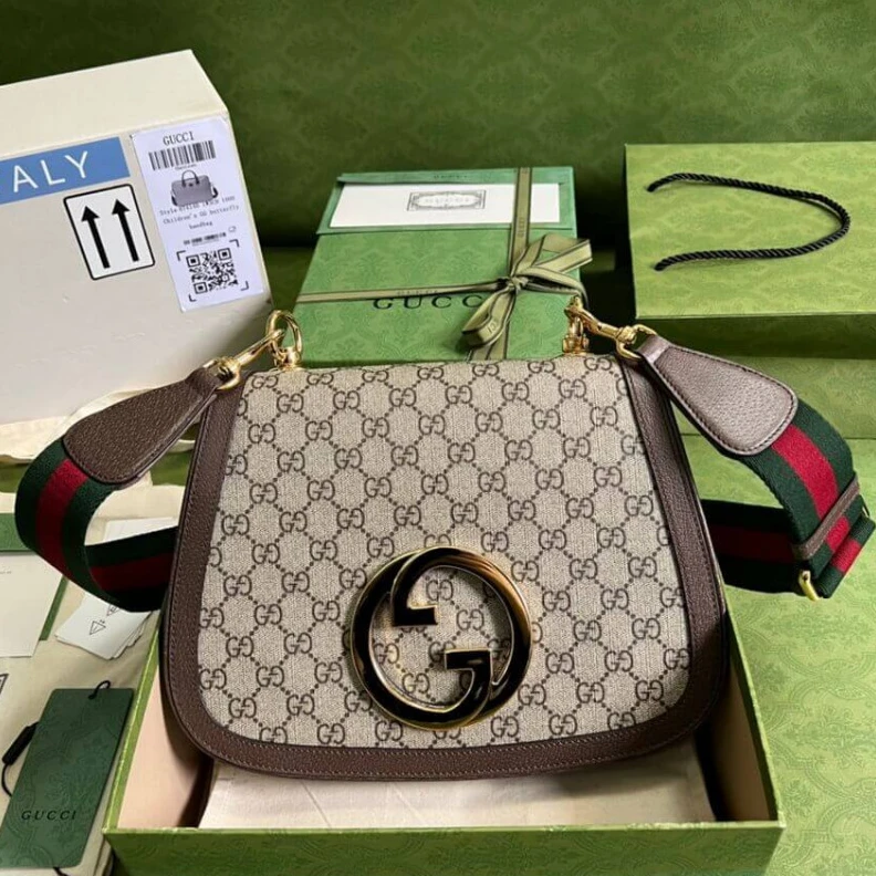 Lv belts replica Double sh Gucci Blondie Medium Shoulder Bag With Round Interlocking G