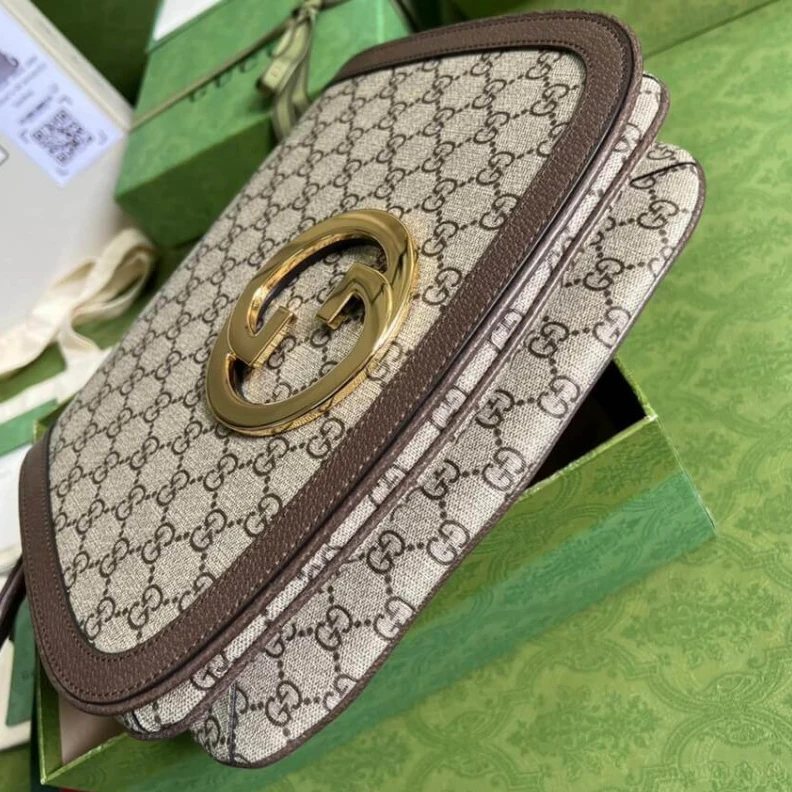 Lv belts replica Double sh Gucci Blondie Medium Shoulder Bag With Round Interlocking G