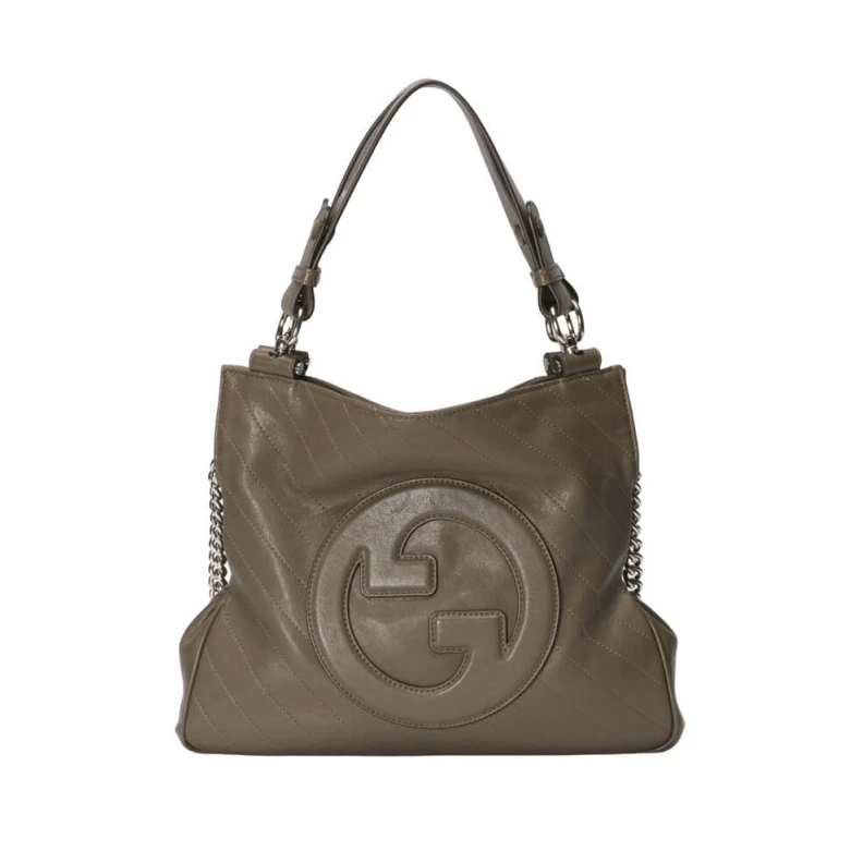 White lea Gucci Blondie Small Tote Bag