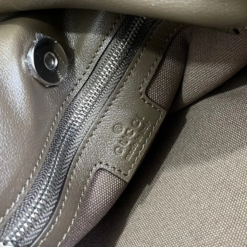 Kitlife White lea Gucci Blondie Small Tote Bag