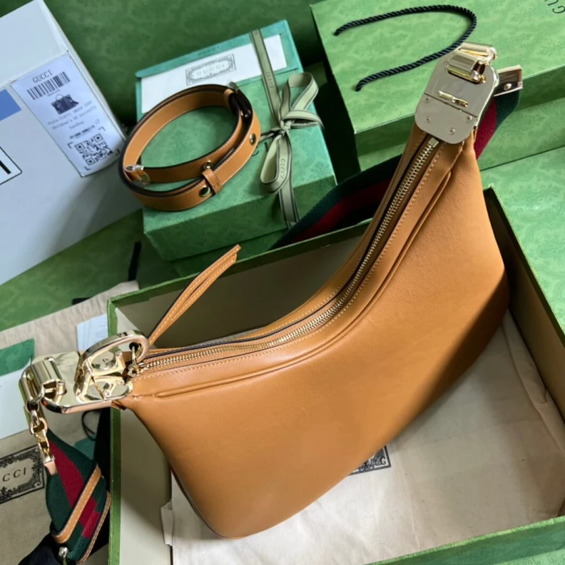 Replica bags lv This item Gucci Brown Leather Attache Medium Shoulder Bag