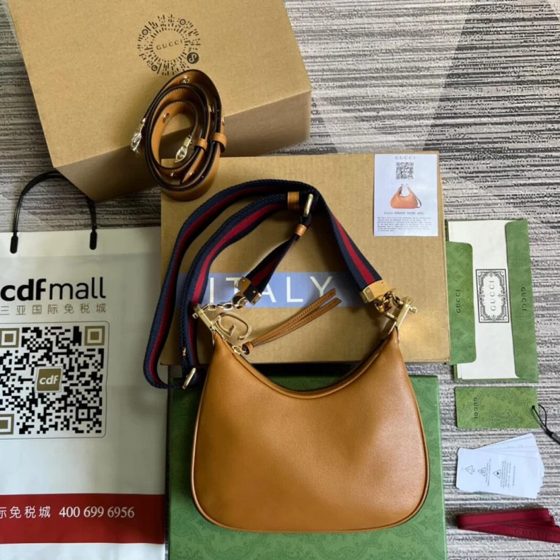 Replica bags lv Gucci Brown Leather Attache Small Shoulder Bag