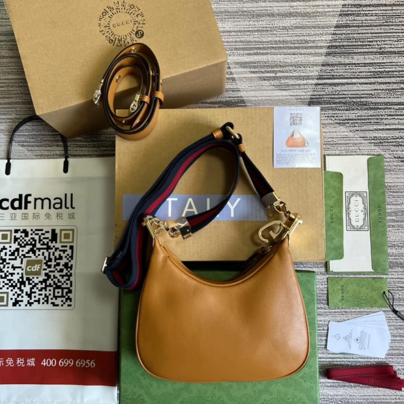 Replica bags lv Gucci Brown Leather Attache Small Shoulder Bag