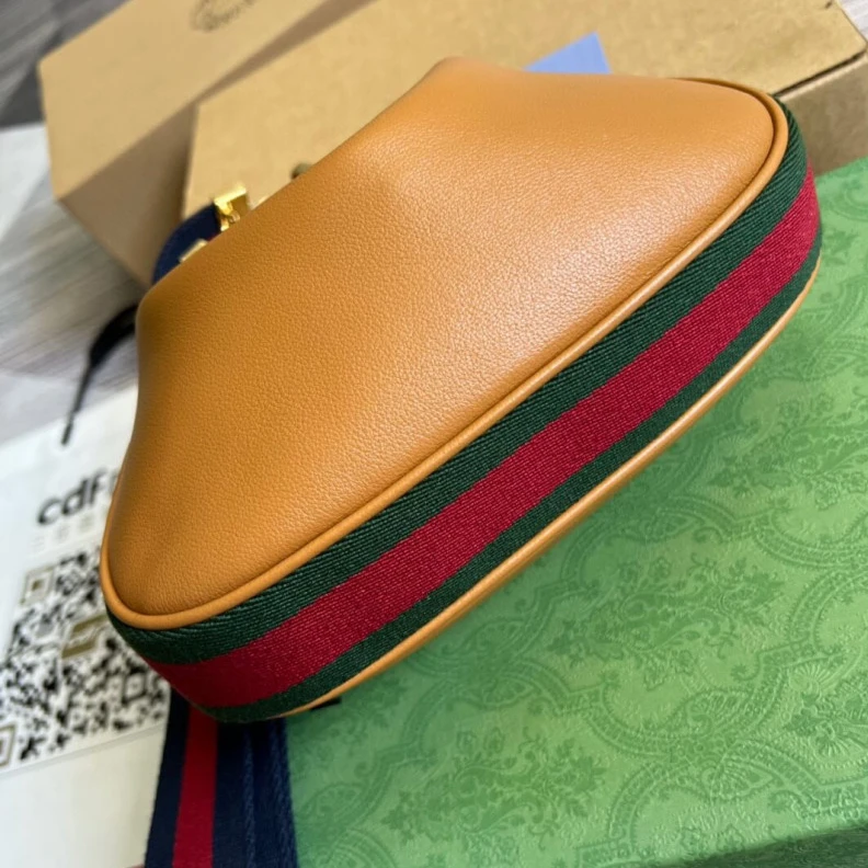 Replica bags lv Gucci Brown Leather Attache Small Shoulder Bag