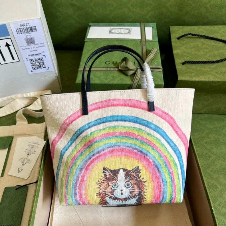 Hypoaller Gucci Children's Cat Print Tote