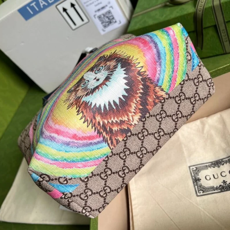 Kitlife ru Snap clos Gucci Children's GG Tote Cat Print