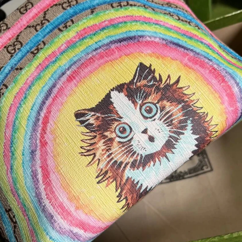 Kitlife ru Snap clos Gucci Children's GG Tote Cat Print