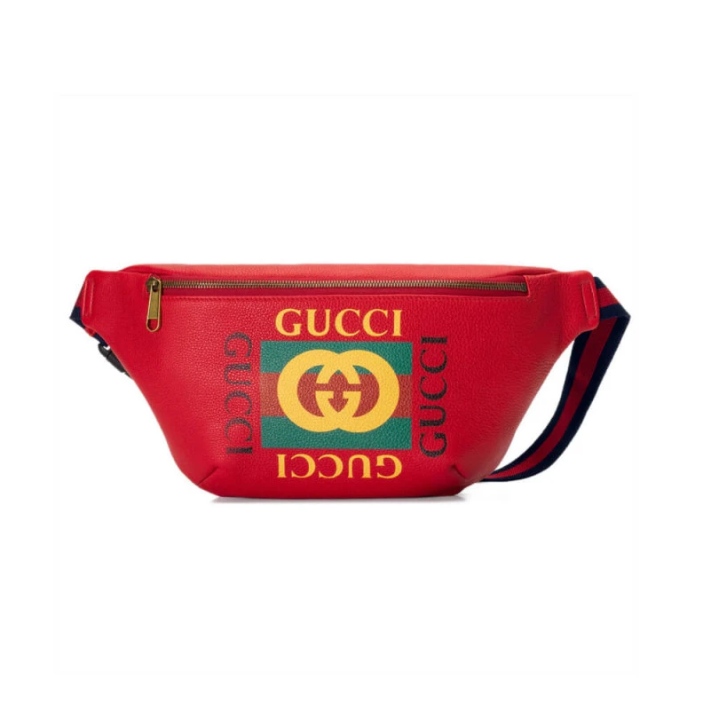Red belt b Gucci Coco Capitán Print Belt Bag Red