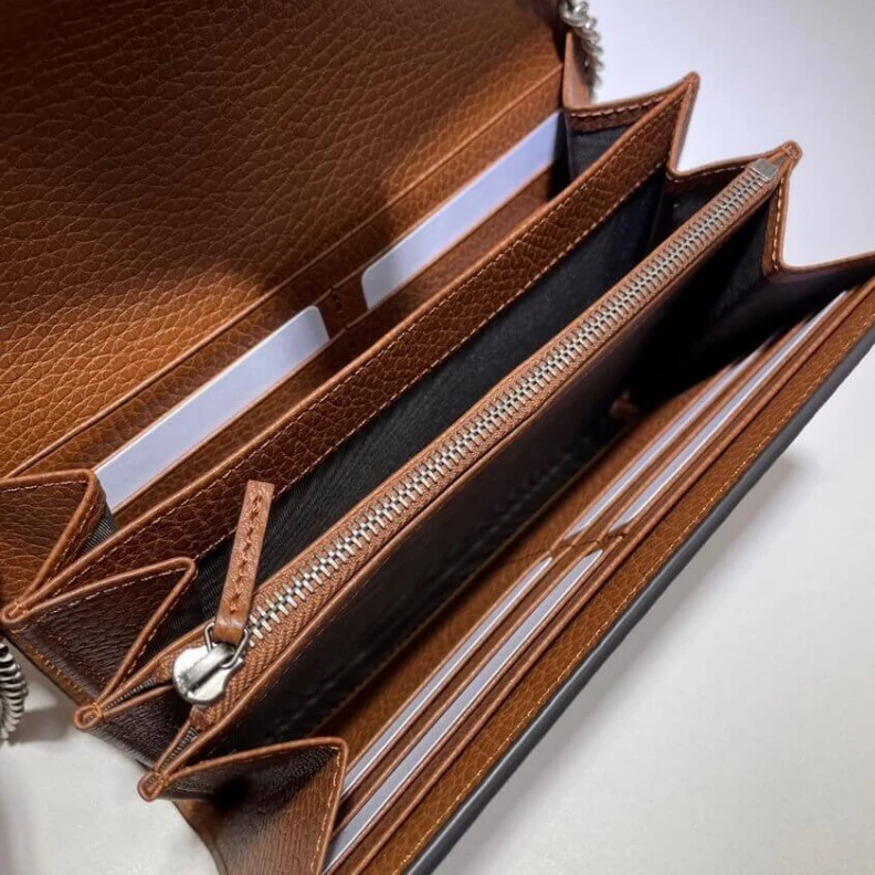 Top lv Dark blue Gucci Denim Dionysus Mini Chain Bag