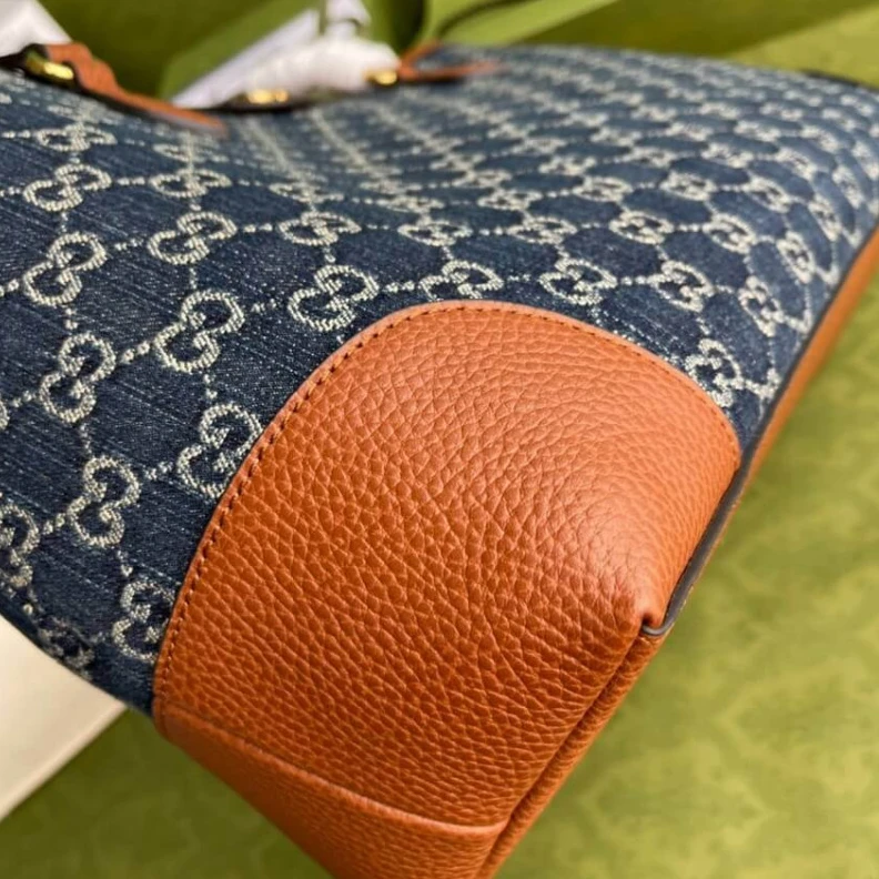 Kitlife 38 x 28 x Gucci Denim Ophidia GG Medium Tote