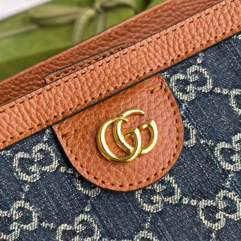 Kitlife 38 x 28 x Gucci Denim Ophidia GG Medium Tote